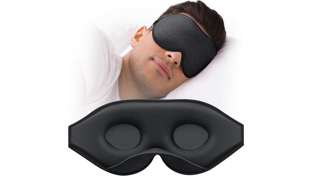 Eye Masks for Flights (No Pressure Designs) Worth Carrying 1 adjustable contoured 3d mask