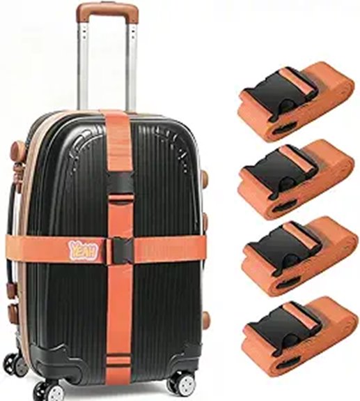 adjustable orange quick release straps