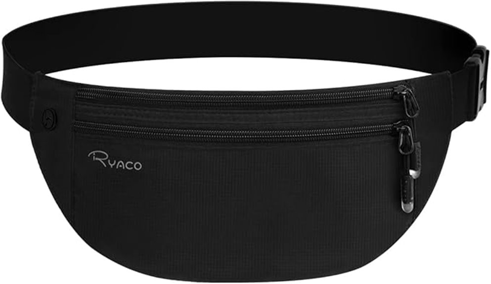 Travel Belt Bags with Water‑Resistant Zippers: CityProof Ready 11 adjustable rfid blocking waterproof belt