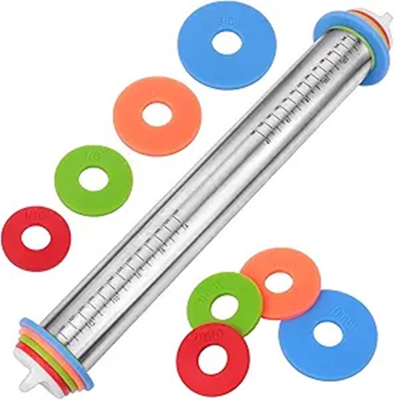 The Best Rolling Pin That Turns Dough into Art 6 adjustable stainless rolling pin