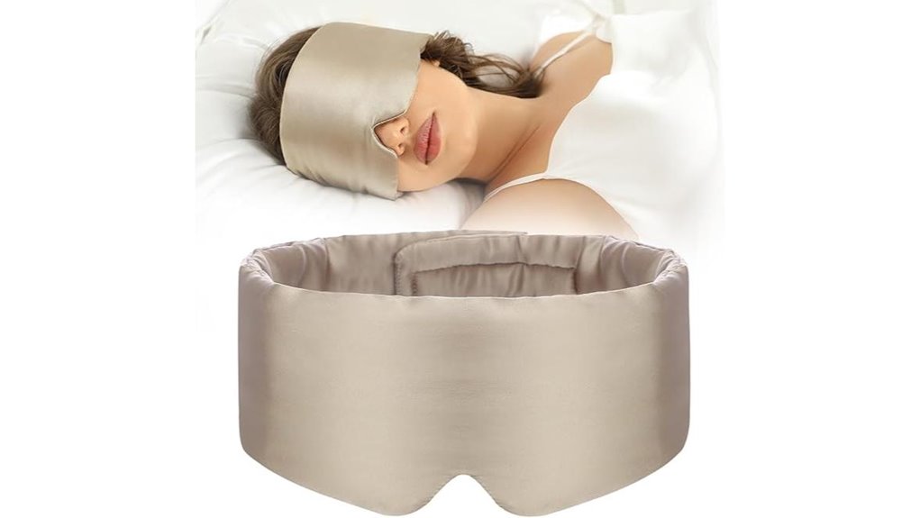 The Best Silk Sleep Masks for Anti-Aging Comfort 6 adjustable taupe silk mask