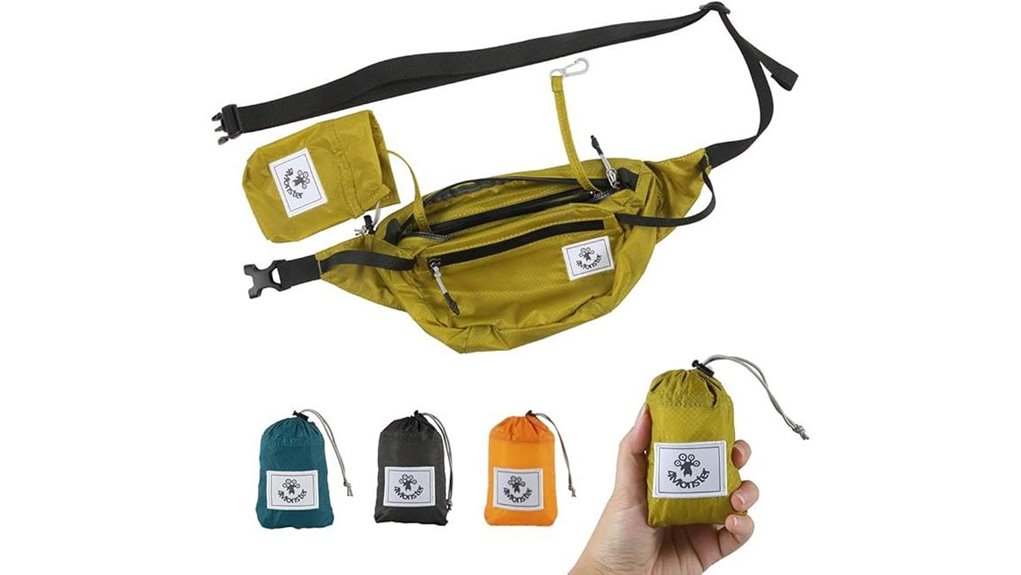 Travel Belt Bags with Water‑Resistant Zippers: CityProof Ready 6 adjustable water resistant hiking pack