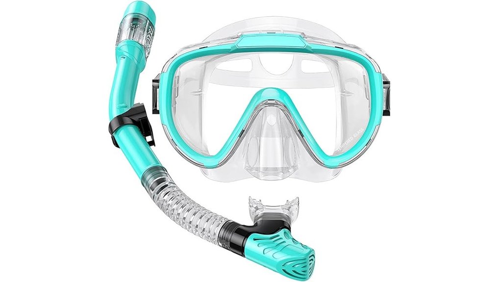 adult anti fog dry top snorkel