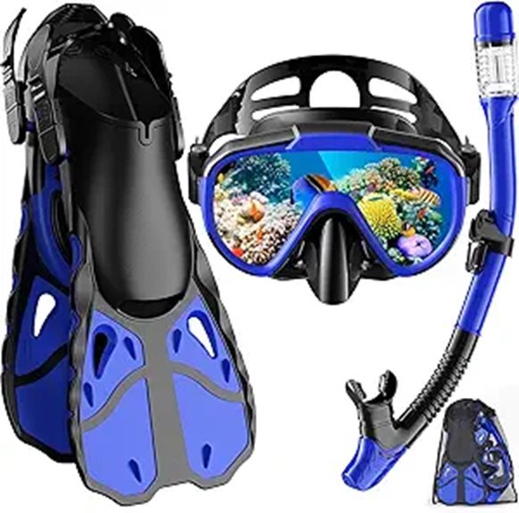 adult dry top snorkel kit