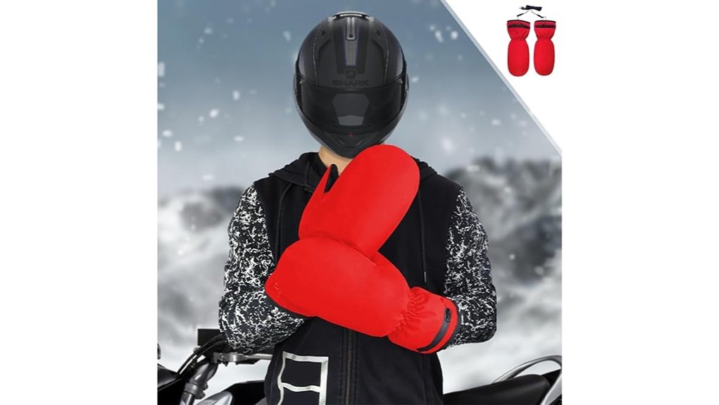 adult waterproof ski mittens