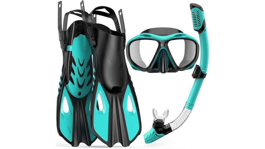 adults 3 in 1 snorkel set