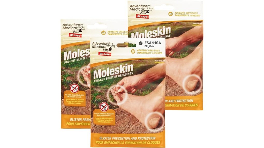 Top Blister Kits Travelers Trust for Prevention & Treatment 12 adventure moleskin 3 pack