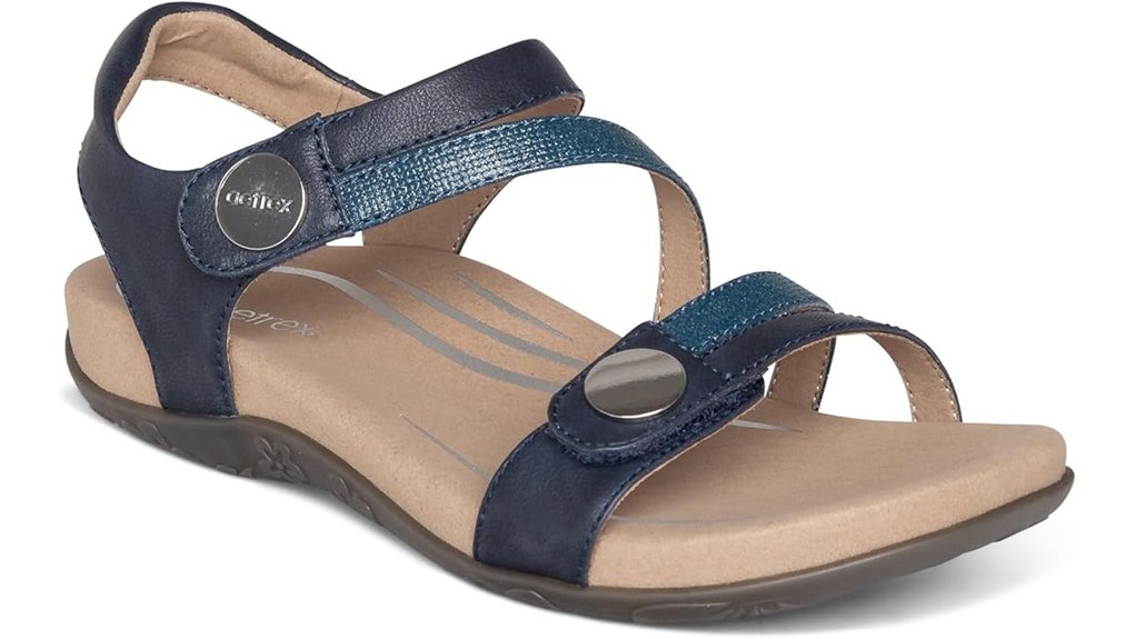 aetrex orthopedic memory sandals