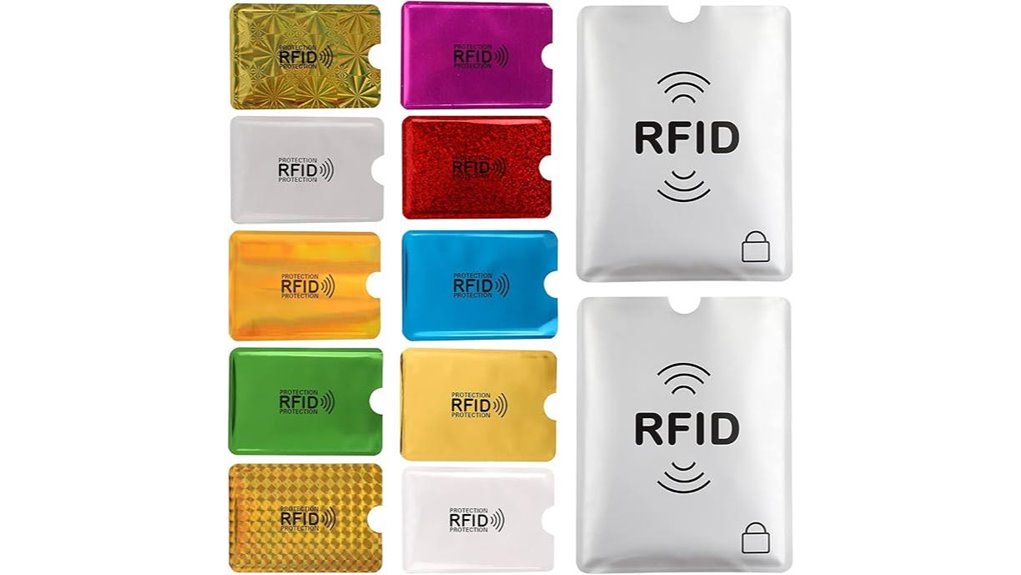Durable, Thin RFID-Blocking Passport Sleeves for Secure Travel 7 aigee rfid blocking sleeves