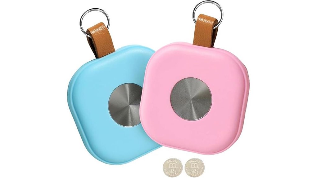 Luggage Trackers With Loud Find Alerts (Crowded Carousel) 12 air bluetooth keyfinder 2pack