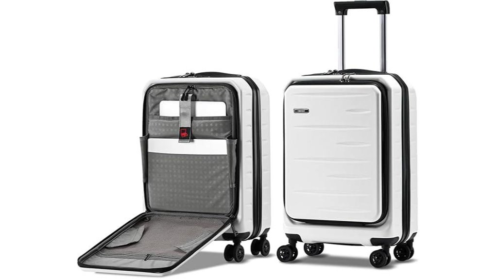 airline approved 22x14x9 tsa locked suitcase