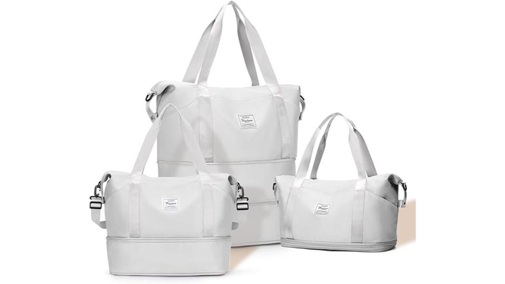 airline approved expandable waterproof duffle