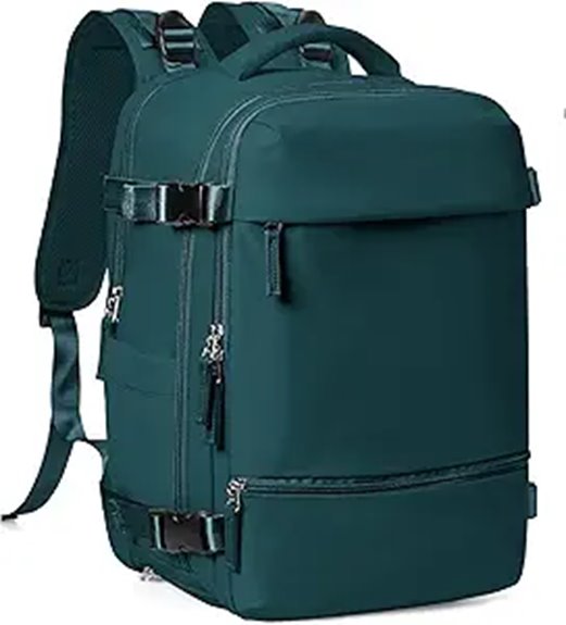 Carry-On Backpacks Petite Travelers Love Short Torso Comfort 14 airplane approved mini peacock carry on
