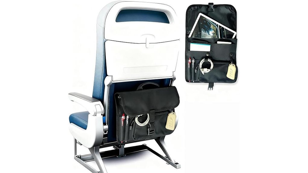 airplane toiletry storage pocket