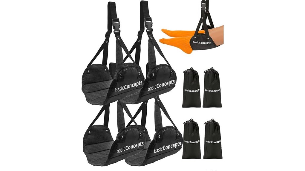 Lightweight Foot Hammocks for Airplanes: The Ultimate Comfort 11 airplane travel 4 pack footrests