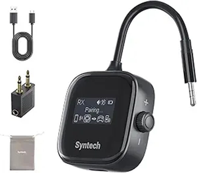 Top Airplane Bluetooth Adapters for Wired Seat Screens 6 airpods bluetooth transmitter receiver