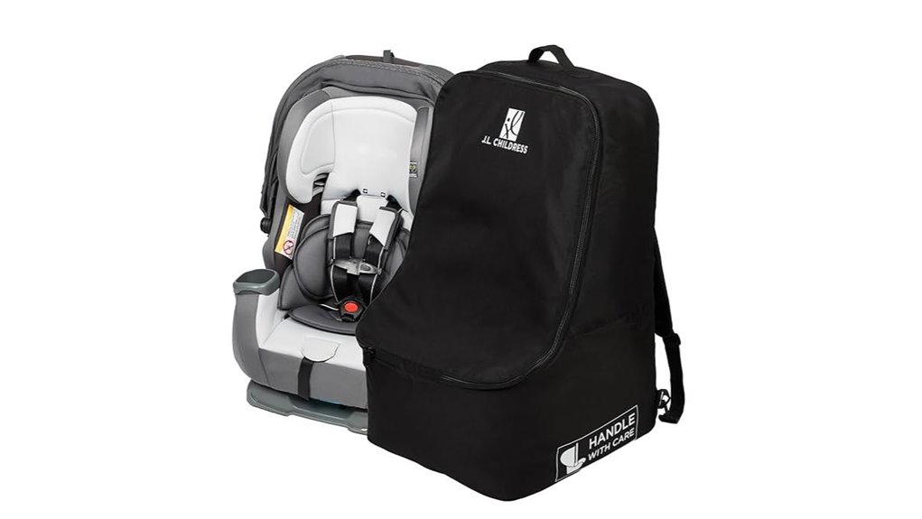Padded Car Seat Travel Bags That Guard Your Kids on Flights 8 airtag compatible padded car seat