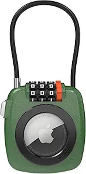 Best Luggage Tracker Holders Mount to Handles (Secure Fit) 8 airtag locking luggage holder