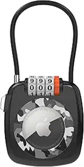 Best Luggage Tracker Holders Mount to Handles (Secure Fit) 13 airtag luggage anti theft lock