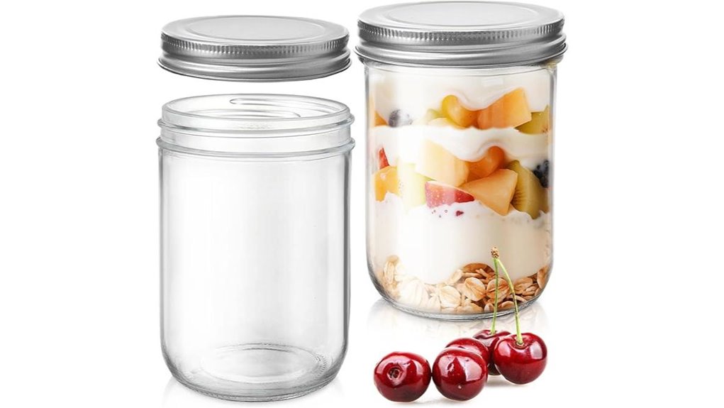 Leakproof Snack Jar (Wide Mouth): The Ultimate Snack Keeper 4 airtight 16oz mason jars