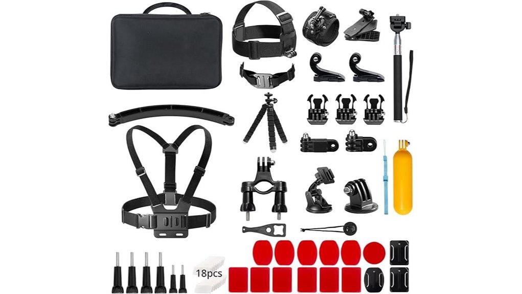 Best Action-Cam Mount Sets for Trips 4 akaso 60 in 1 accessories kit