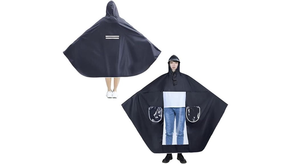 Packable Rain Capes for Travel (Bike and City Use) KeepDry 4 all weather unisex waterproof poncho