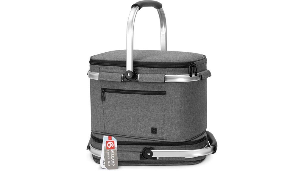 Compact Cooler Totes That Keep Your Picnic Snacks Fresh 15 allcamp collapsible insulated cooler