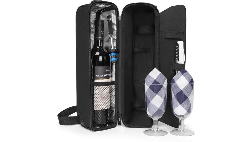 Best Insulated Wine Totes to Keep Your Picnic Sip Fresh 3 allcamp insulated wine bag