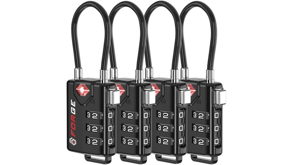 Top TSA‑Approved Luggage Locks: Key vs Combination Showdown 4 alloy tsa resettable lock