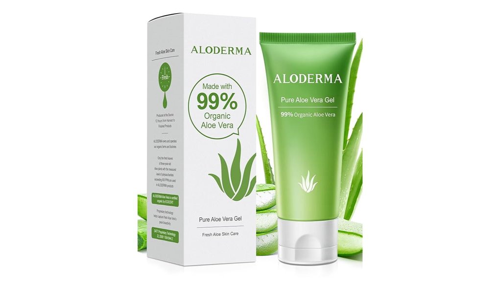 The Refreshing After‑Sun Aloe Gels That Resist Stickiness 15 aloderma 99 organic face