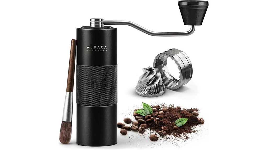 Best Manual Compact Portable Coffee Grinders for Travelers 11 alpaca manual conical burr