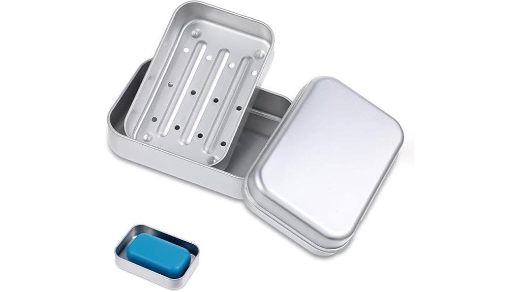 Best Refillable Shampoo‑Bar Tins: Rust‑Free, Great Drainage 12 aluminium self draining travel dish