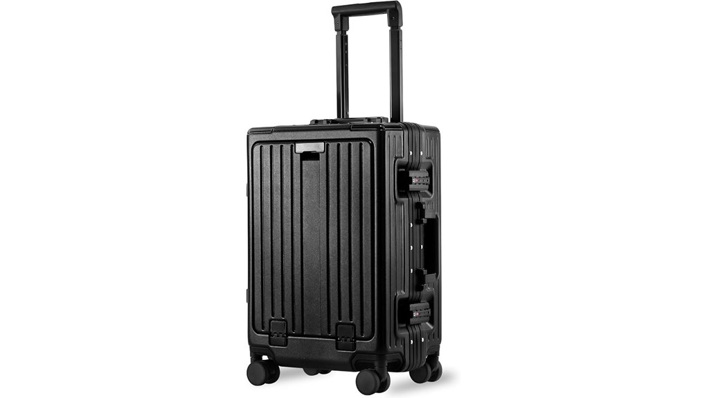 aluminum 20 inch zipperless tsa