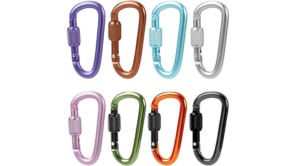 Best Carabiners for Travel: Locking vs Non‑Locking Picks 6 aluminum 2 inch spring lock carabiner