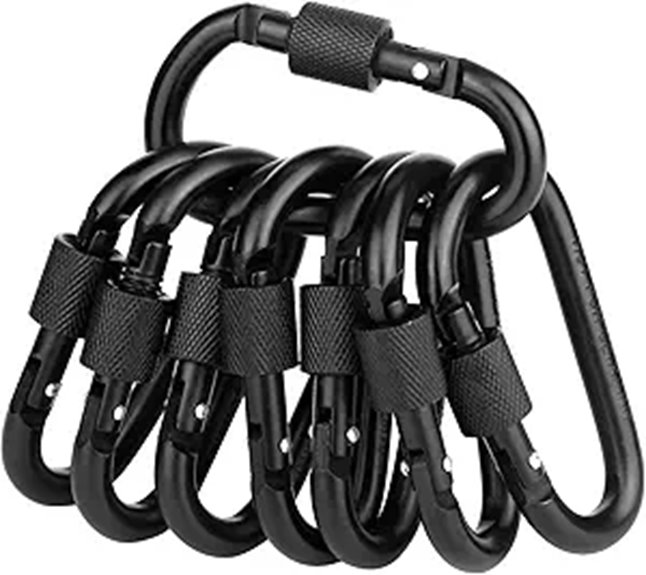Best Carabiners for Travel: Locking vs Non‑Locking Picks 1 aluminum 3 inch locking d ring