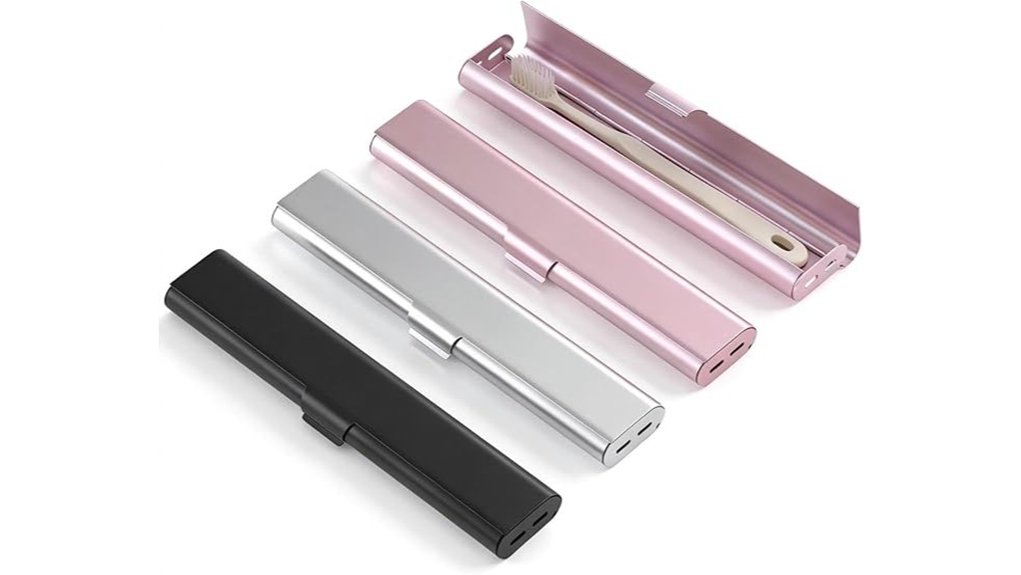 Best Travel Toothbrush Cases That Dry Instantly and Vent 7 aluminum 3 pack breathable case