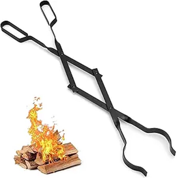 Top Fire Pit Poker Tool Every Backyard Fire Starter Needs 10 amagabeli long firewood tongs