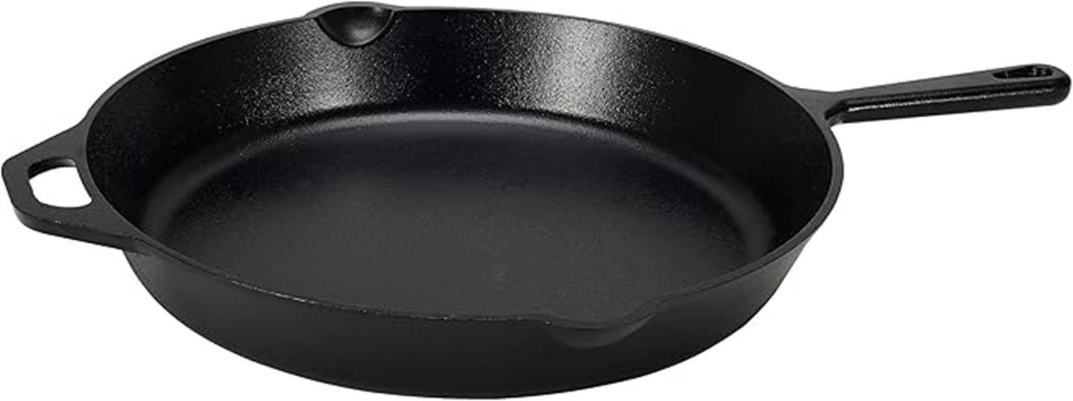Top Cast Iron Skillets That Elevate Every Meal 7 amazon basics 15 inch skillet