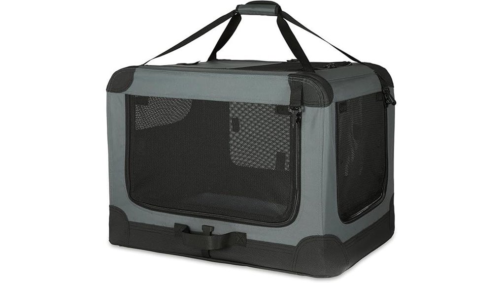 Packable Pet Crates for Travel (Soft‑Sided) Who Travelers Love 4 amazon basics four door crate