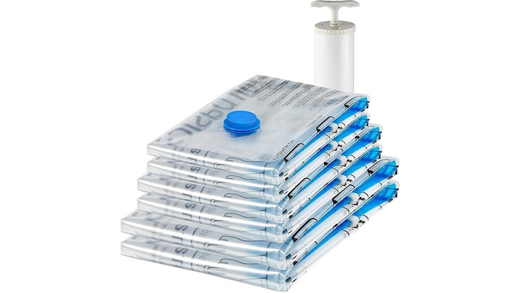 Best Travel Vacuum Bags With Manual Pumps for Bulky Clothes 9 amazon basics transparent vacuum