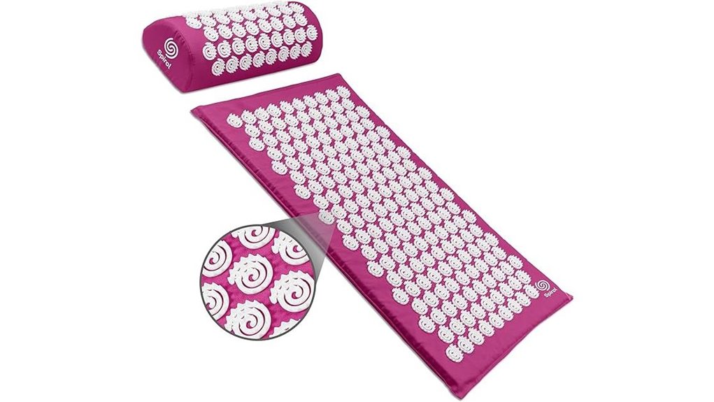 Travel-Size Acupressure Mats That Ease Tension on the Go 9 amethyst acupressure mat pillow