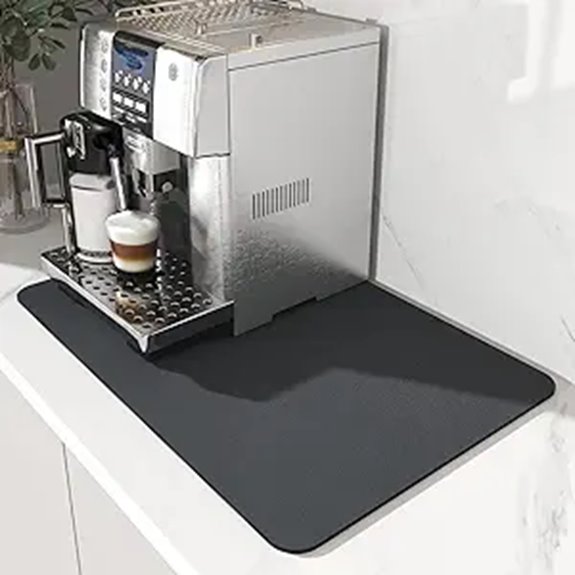 Dish Drying Mats That Keep Your Kitchen Spotless 13 amoami 12x19 dark grey