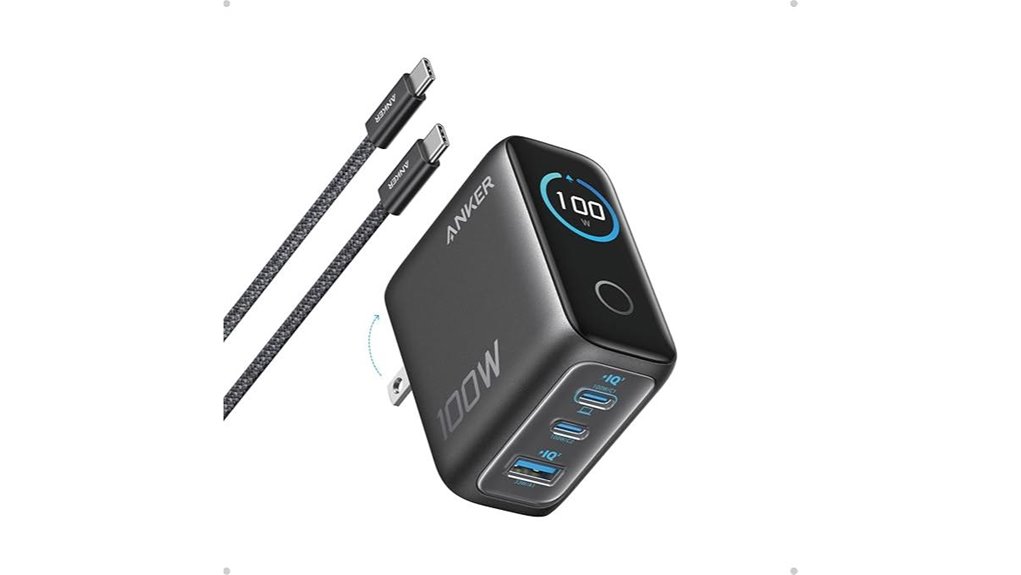 Best multiport USB‑C chargers for travel (compact GaN)–Power 9 anker 100w 3 port gan