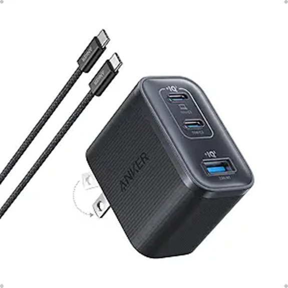 Best multiport USB‑C chargers for travel (compact GaN)–Power 2 anker 70w usb c charger