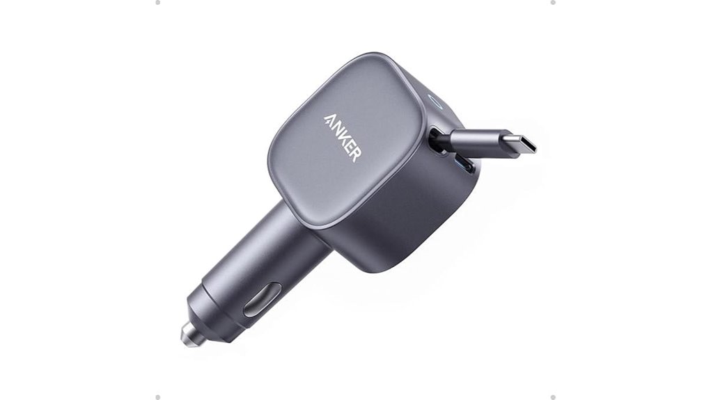 Compact Dual USB‑C Car Chargers Keep Your Devices Powered 15 anker 75w retractable car charger