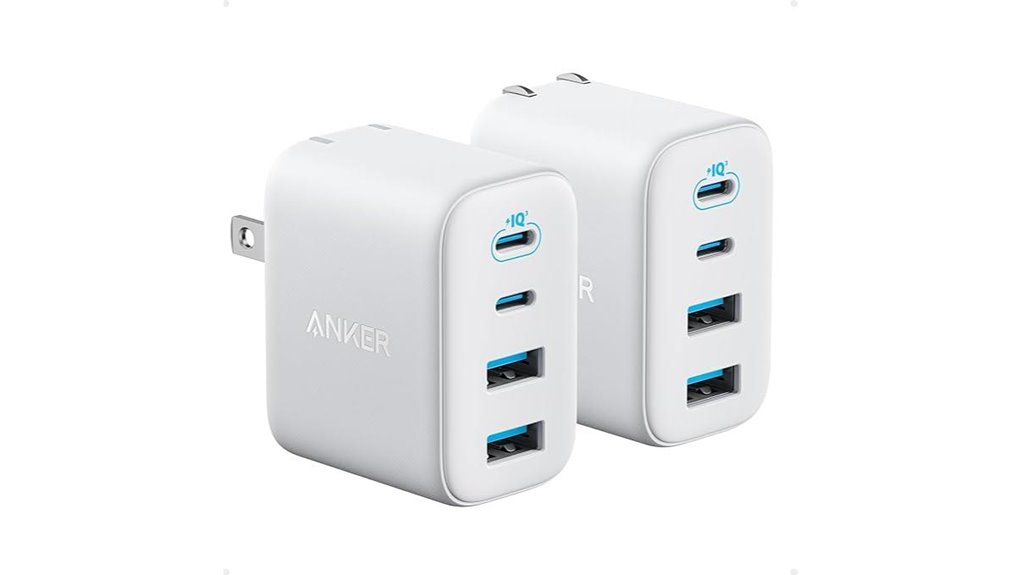 Top Wall Chargers with USBC Ports (GaN) Keep Devices Charged 10 anker zolo 50w 2 pack