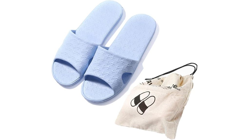 Travel Slippers with Washable Soles Loved by Hotel Guests 6 anmerl slippers cotton bag
