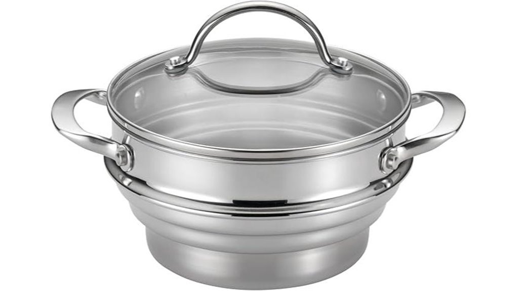 The Best Steamer Insert Baskets That Keep Food Fresh 7 anolon stainless universal steamer