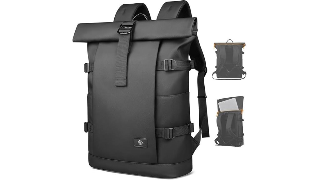 Roll‑Top Travel Backpacks Keep Gear Dry in Rainy Destinations 11 anti theft 15 6 waterproof rolltop