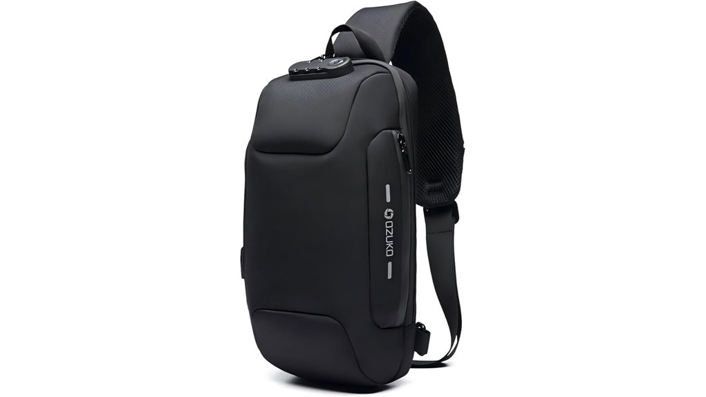 anti theft usb sling backpack